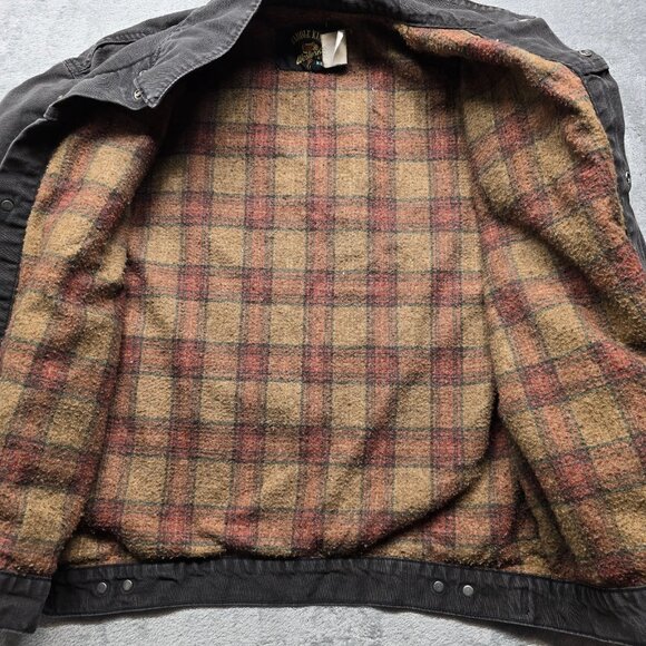 Saddle King By Key Western Trucker Jacket Mens XL Black Denim Pockets Snap - Picture 3 of 13